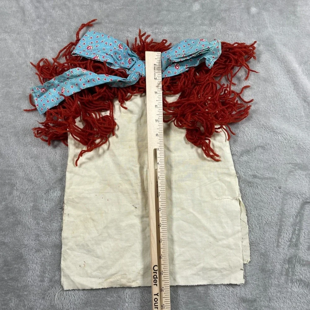 Vintage Raggedy Ann Mask Pantaloons Pants Halloween Scary Horror 1970s Handmade